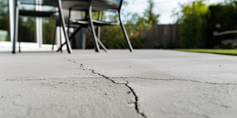 Concrete Patio Crack Repair - Springfield